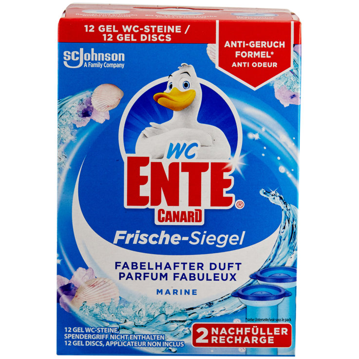 WC-Ente Frische Siegel Marine 12 gelových disků do WC- Discs Mořská vůně 2 krát 36 ml