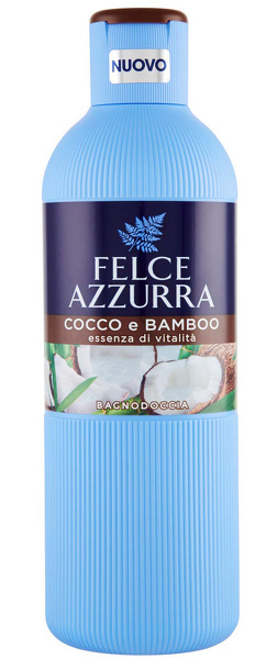 Felce Azzurra Sprchový gel - koupelová pěna Coconut & Bamboo 650 ml.