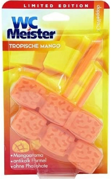 WC MEISTER Tuhý wc blok Tropické Mango 2 x 45 g