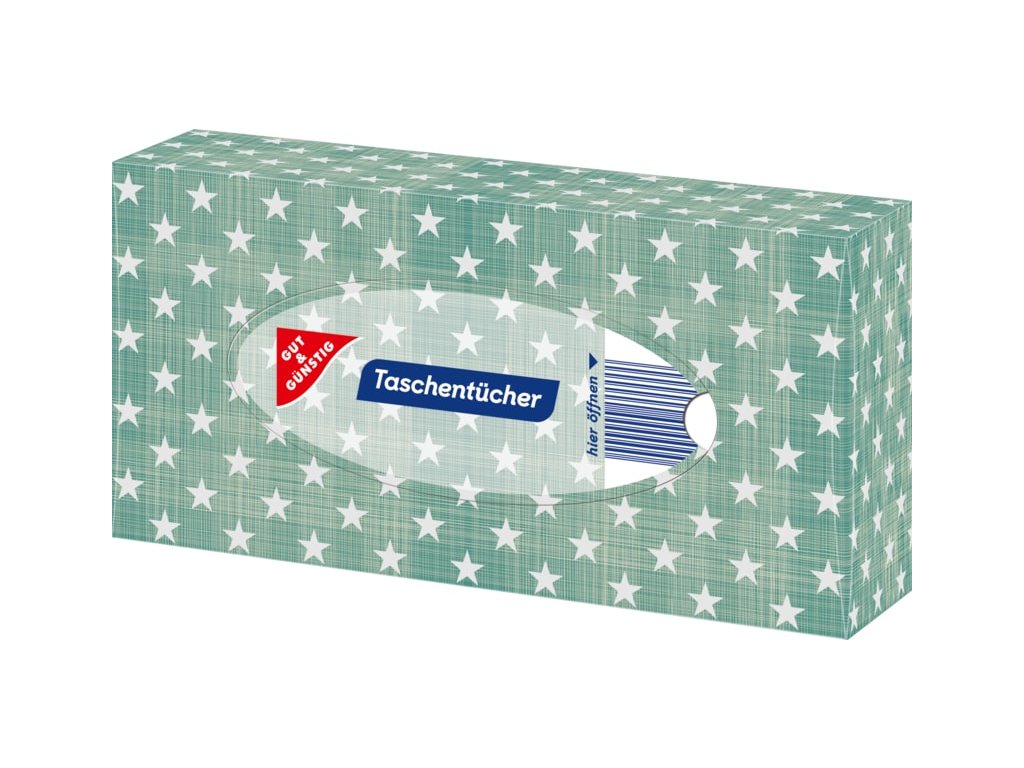 G&G Papírové kapesníky v boxu 4-vrstvé, 100 ks