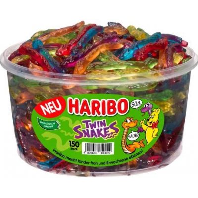 Haribo Twin snakes ovocní hadi box 150ks