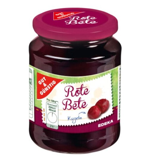 Gut & Günstig Rote Bete Kugeln 330g- kuličky z červené řepy