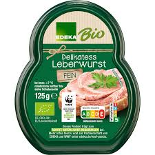 EDEKA Bio Leberwurst fein 125g - játrová paštika