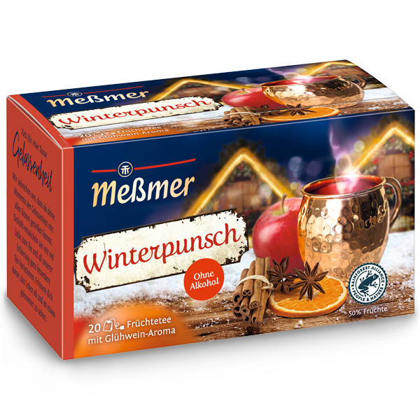 Mesmer winterpunsch- vánoční čaj s příchutí punče bez alkoholu 20 sáčků