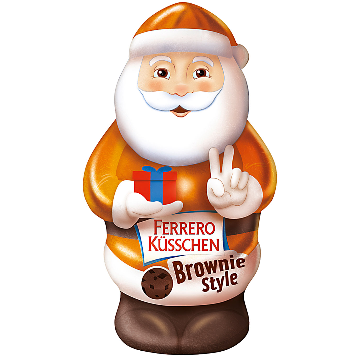 Ferrero Küsschen Weihnachtsmann Brownie Style 70g-Santa Clause Brownie postavička