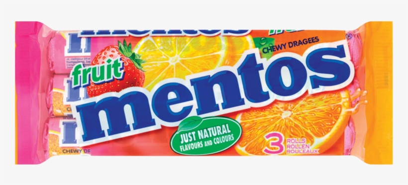 MENTOS FRUIT Dragees 3x38g - Ovocné