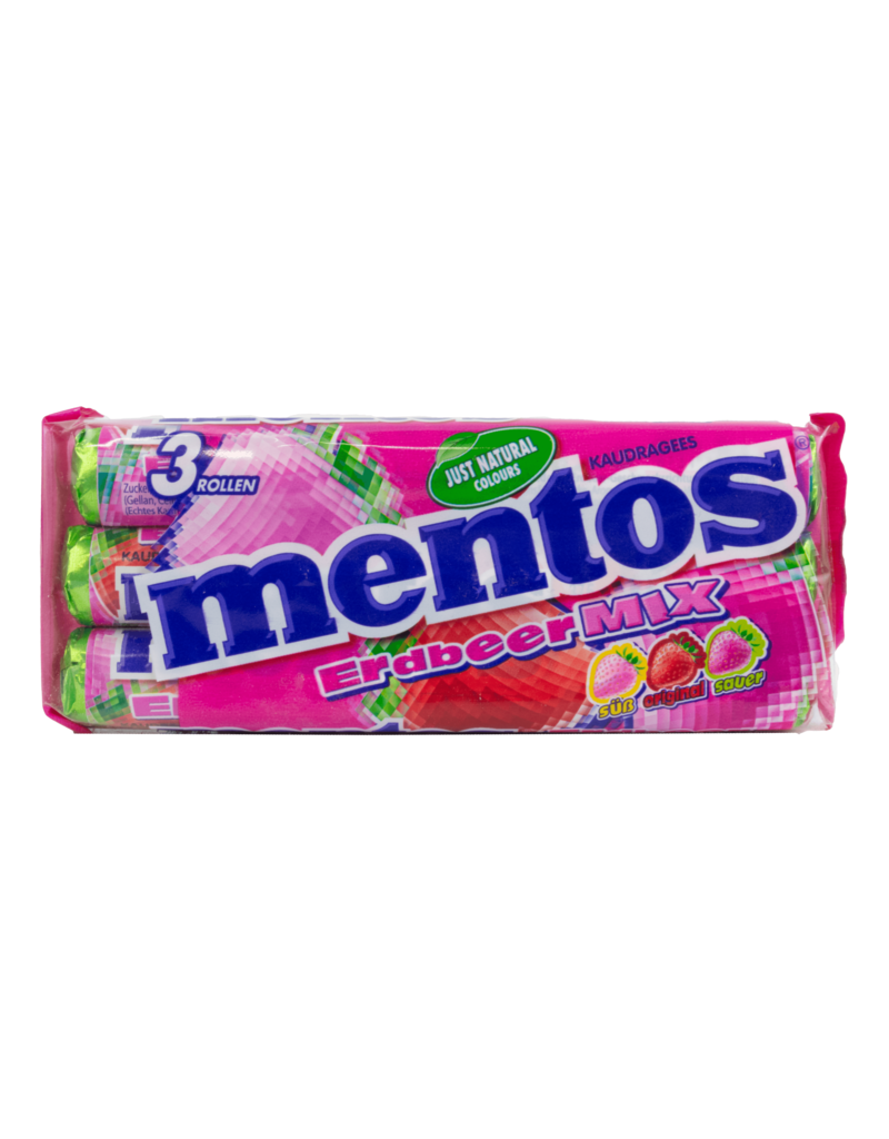 Mentos Erdbeer-Mix 3x38g