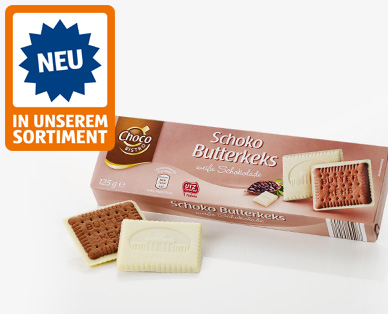 Schoko Butterkeks Weise schokolade 125 g-máslové sušenky s bílou čokoládou