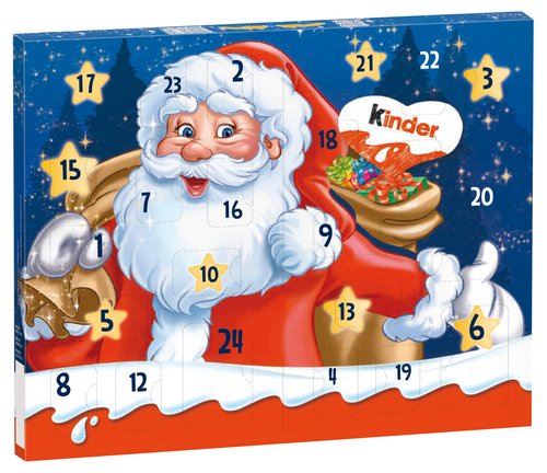 Kinder adventní kalenář stojací 113g