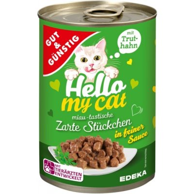 Kočičí konzerva Krocan v omáčce 415g