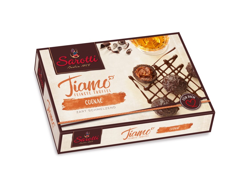 Sarotti Tiamo Truffles pralinky s koňakem 125g