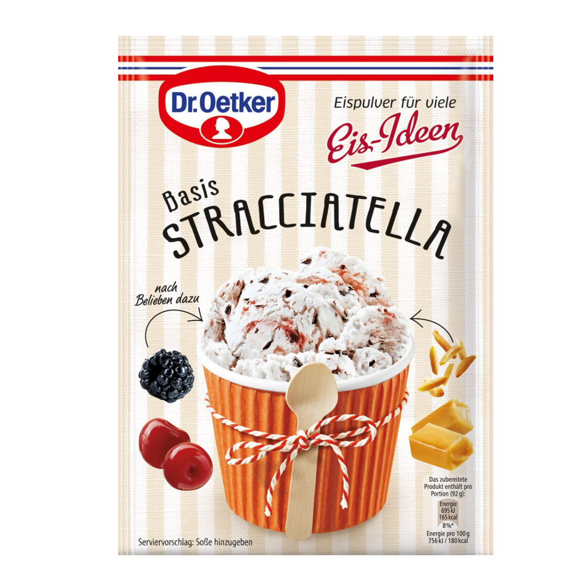 Dr. Oetker ledová Sracciatella 120g-Zmrzlinový prášek Stracciatella