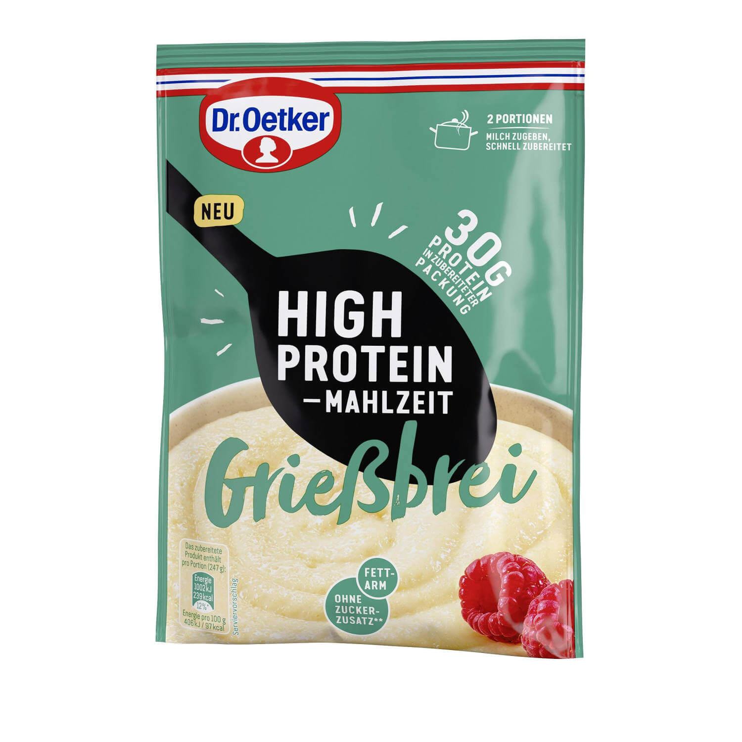 Dr.Oetker Krupice s vysokým obsahem bílkovin 95 g