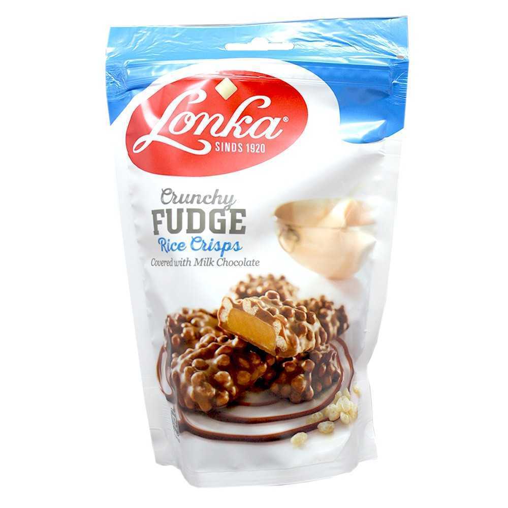 Lonka Crunchy Fudge Rice Crisps 160g- rýžové lupínky