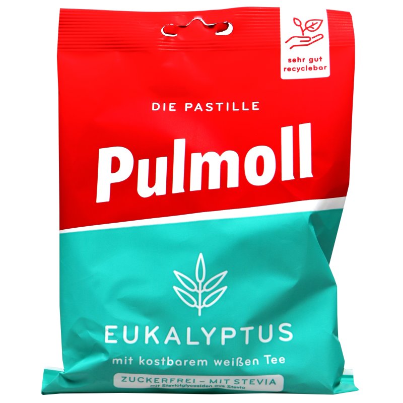 Pulmoll eukalyptové mentolové bonbóny 75g