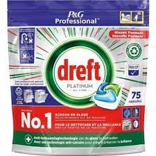 Dreft Platinum All in One gelové kapsle do myčky 75 ks