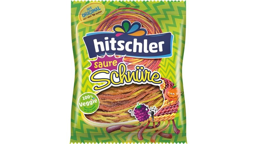 Hitschler Schnüre Saure -ovocné kyselé provázky s cukrem 125g
