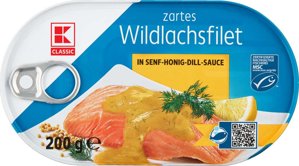 Wildlachsfilet filet z divokého lososa v hořčičné medové omáčce 200 g