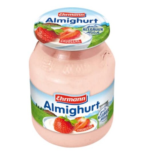 Ehrmann Almighurt jahoda 500g sklenice