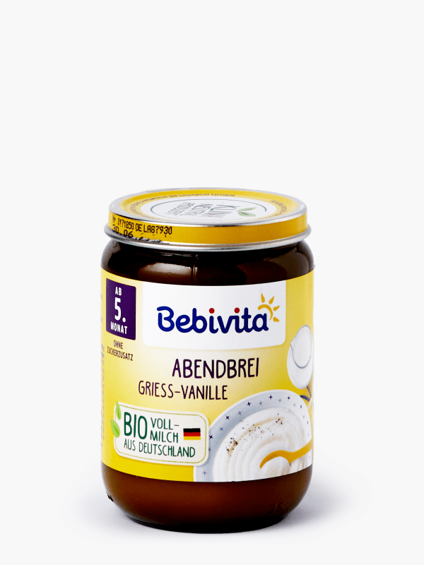 Bebivita Večerní kaše krupicová vanilková, od 5. měsíce, 190g