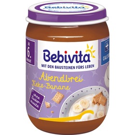 Bebivita Večerní kaše sušenka banán 190 g 6 měsíc