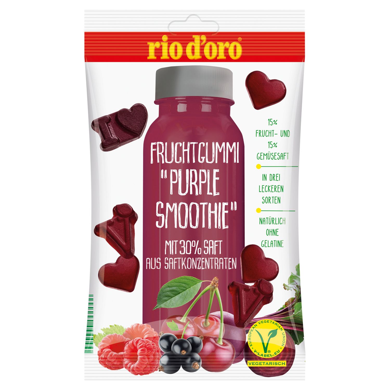 Rio ďoro "Purple smoothie" ovocné želé bonbóny - 200 g