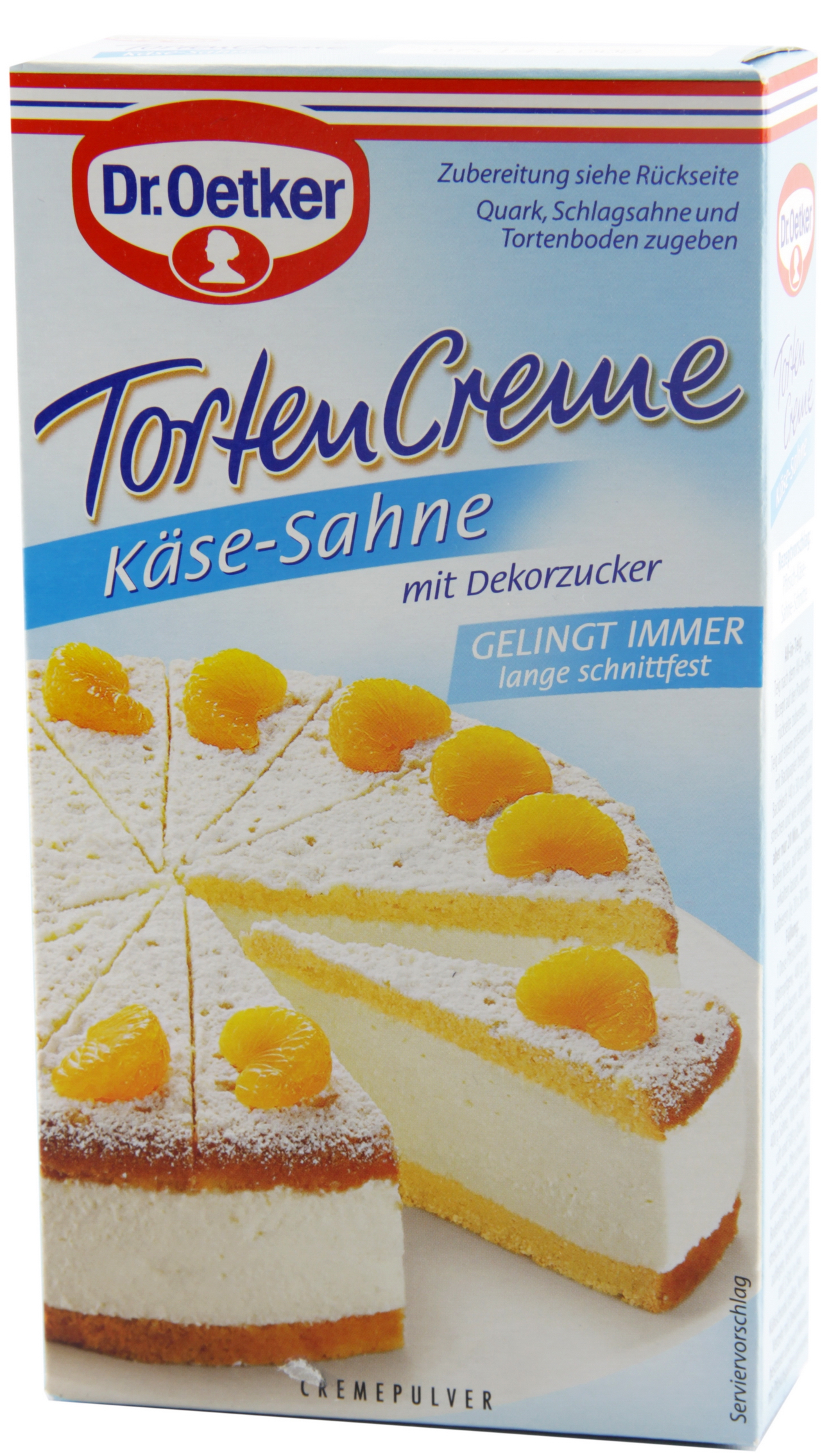 Dr.Oetker krém na dort Dortový tvarohovo-smetanový krém 155g