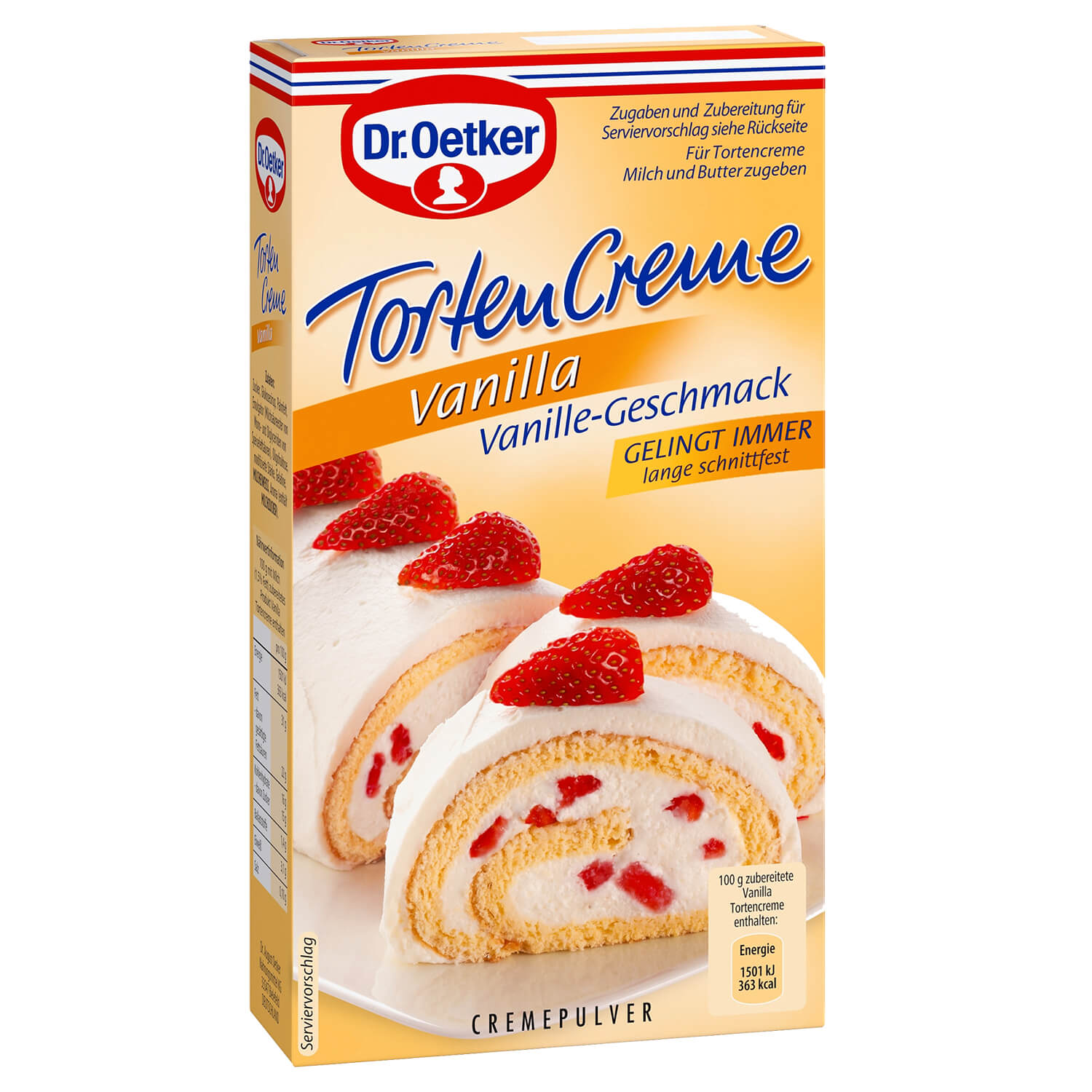 Dr.Oetker Vanilkový dortový krém 140g