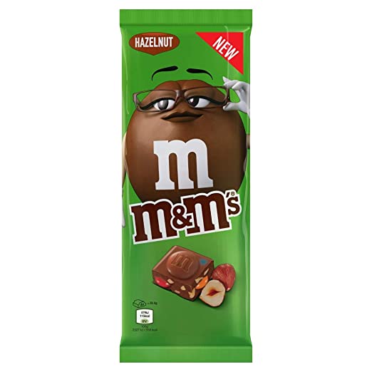 M&m Block Hazelnut 165g mléčná čokoláda s lískovými oříšky