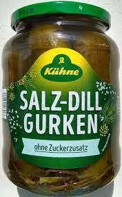 KUHNE SALZ-DILL-GURKEN 720ML - SOLENÉ KOPROVÉ OKURKY