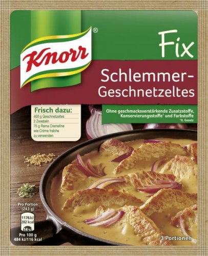 Knorr fix Schlemmer-Geschnetzeltes - gurmánská směs 43 g