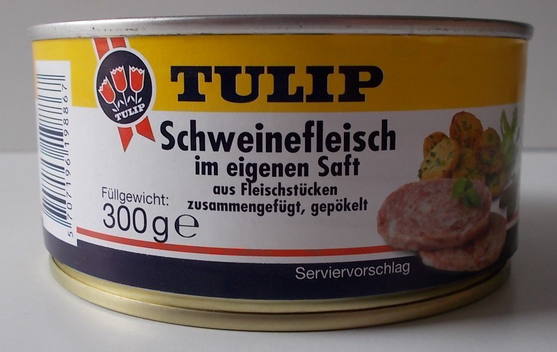 TULIP Schweinefleisch - vepřové maso ve vlastní šťávě 300g