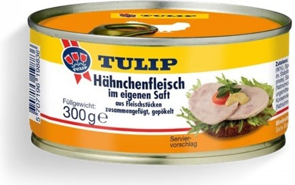Tulip kuřecí maso ve vlastní šťávě 300g