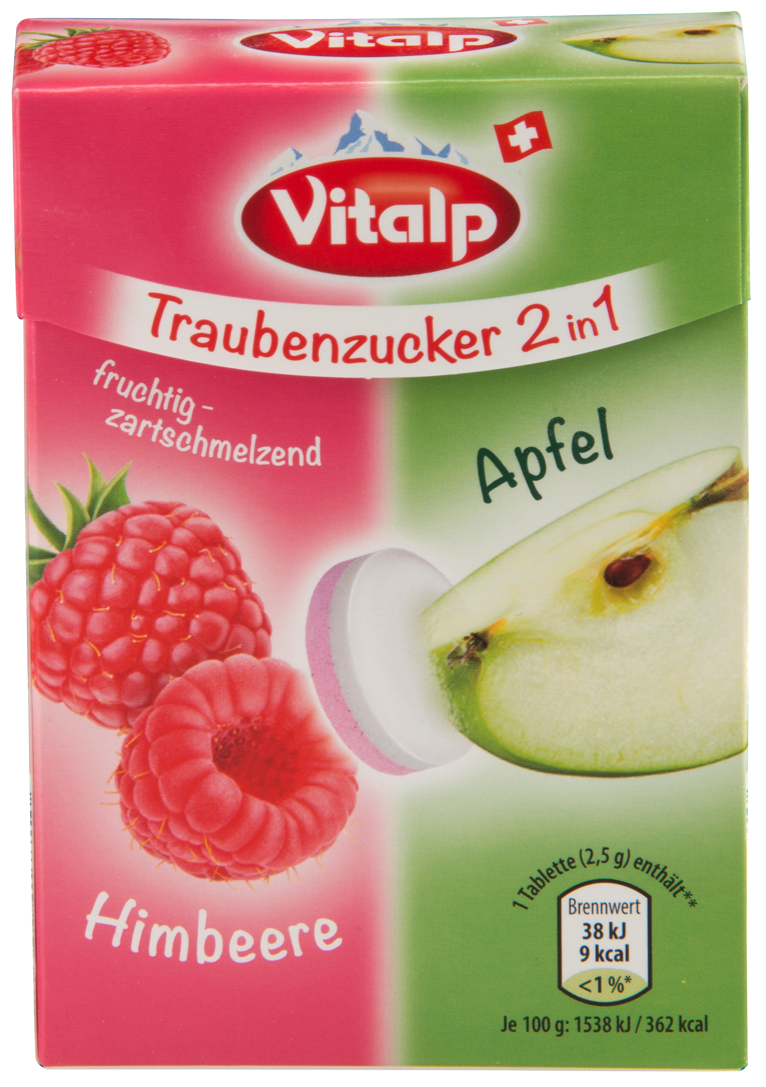 Vitalp hroznový cukr 2v1 malina-jablko 100 g