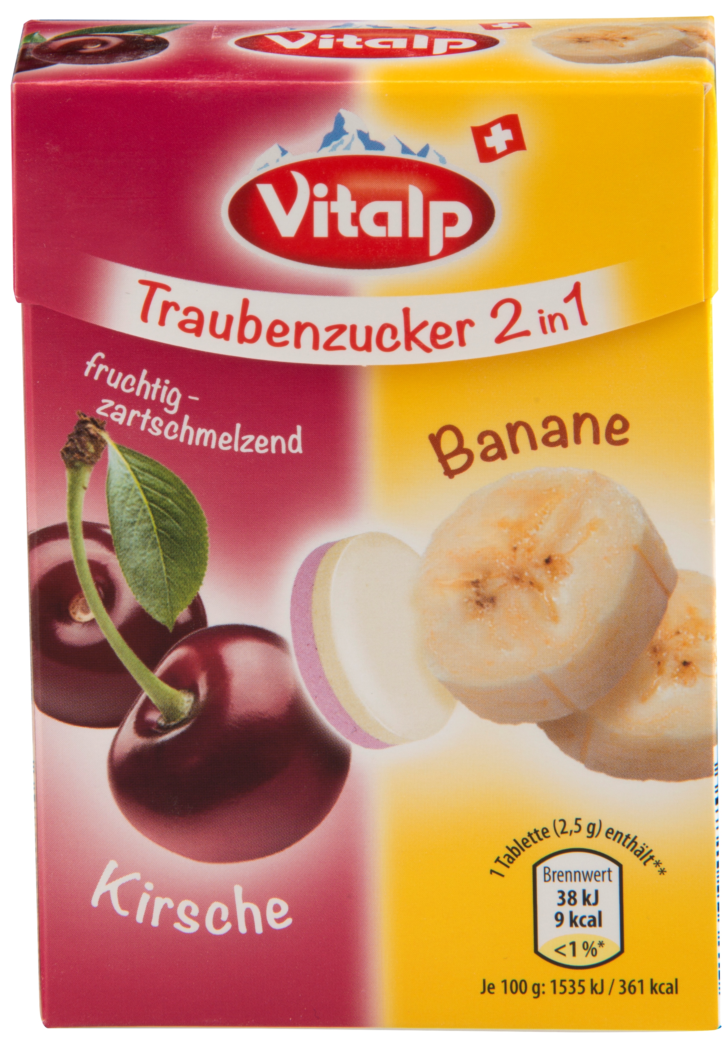 Vitalp hroznový cukr 2v1 třešeň-banán 100 g