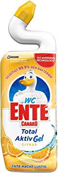 WC Ente Total Aktiv Gel WC čistič Citrus 750 ml