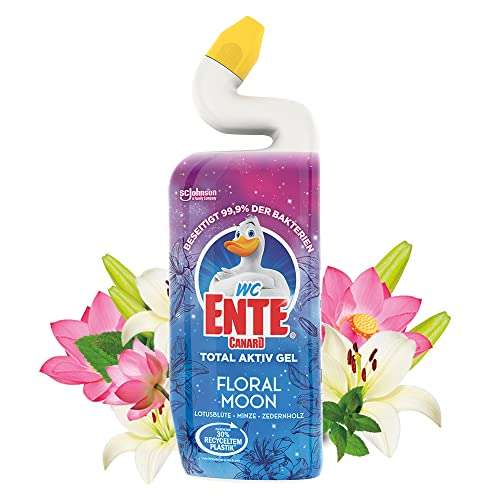 WC Ente Total Aktiv Gel WC čistič Floral Moon 750 ml