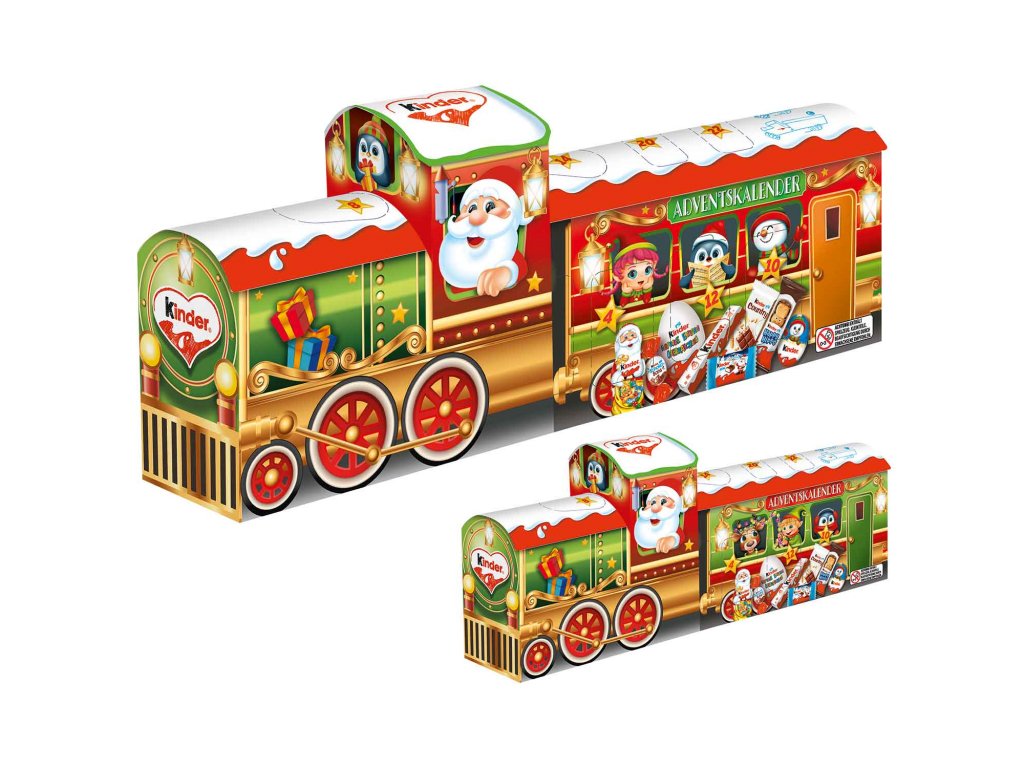 Kinder 3D vláček adventní kalendář 221 g