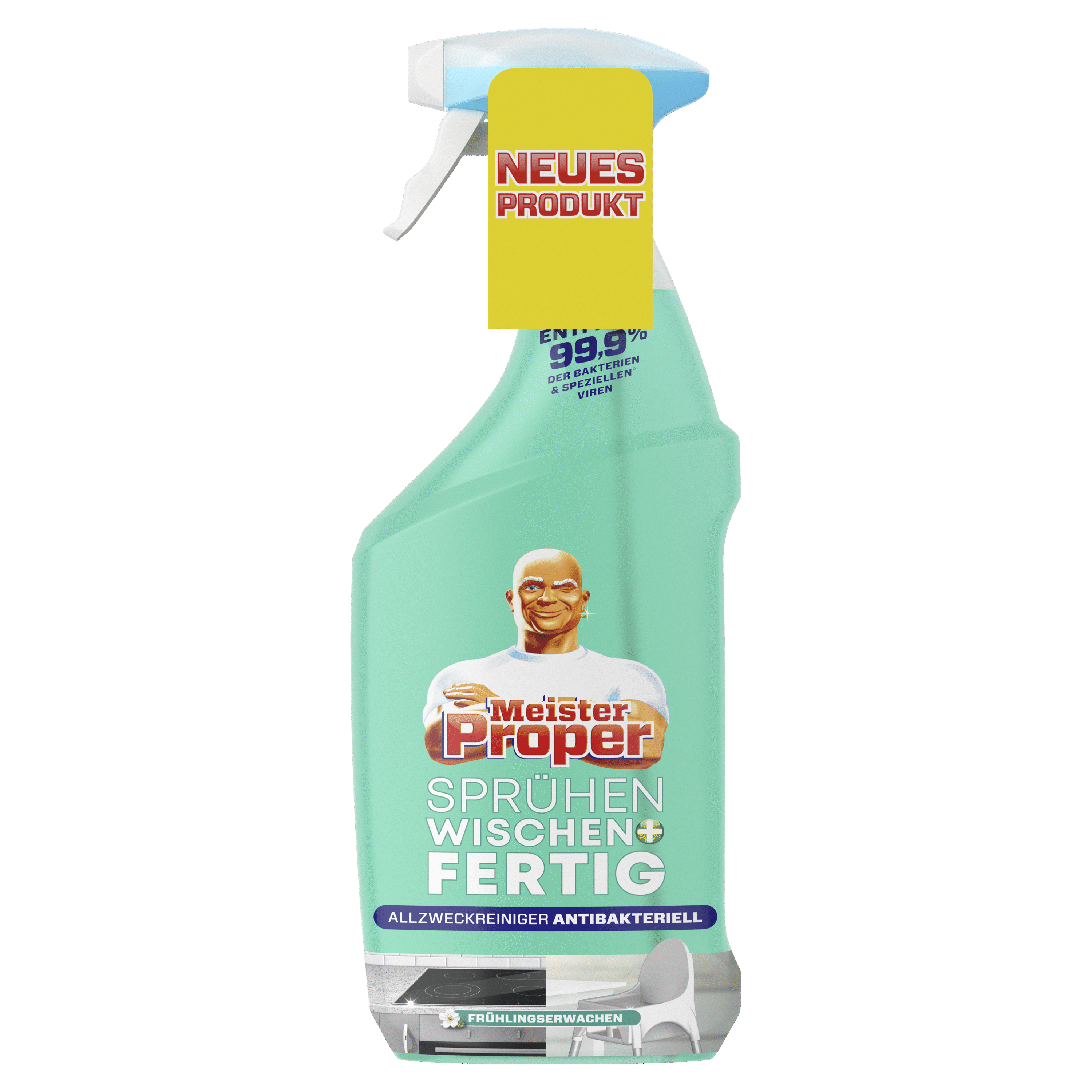 Meister Proper čistič ve spreji- fertig kuchyňský sprej 800 ml JABLKO