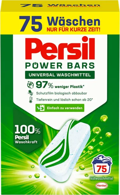 Persil Universal Power Bars v tabletách 75 dávek, 2,213 kg