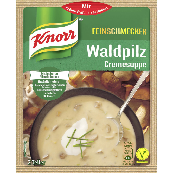 Knorr Waldpilz - krémová polévka směs hub 48G, 500 ml