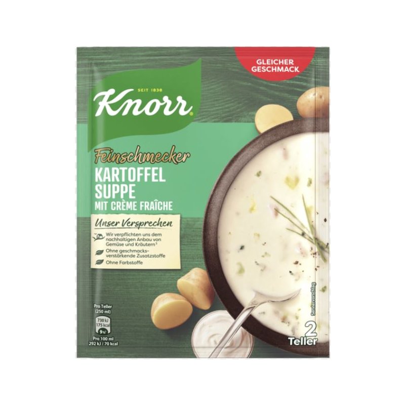 KNORR gurmánská bramborová polévka s crème fraîche 70g, 500 ml
