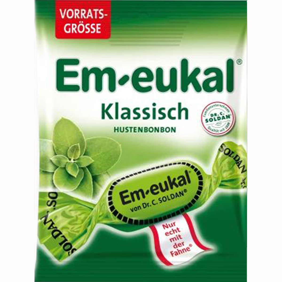 Em-eukal Klassisch Hustenbonbons proti kašli bez lepku a laktózy 150g