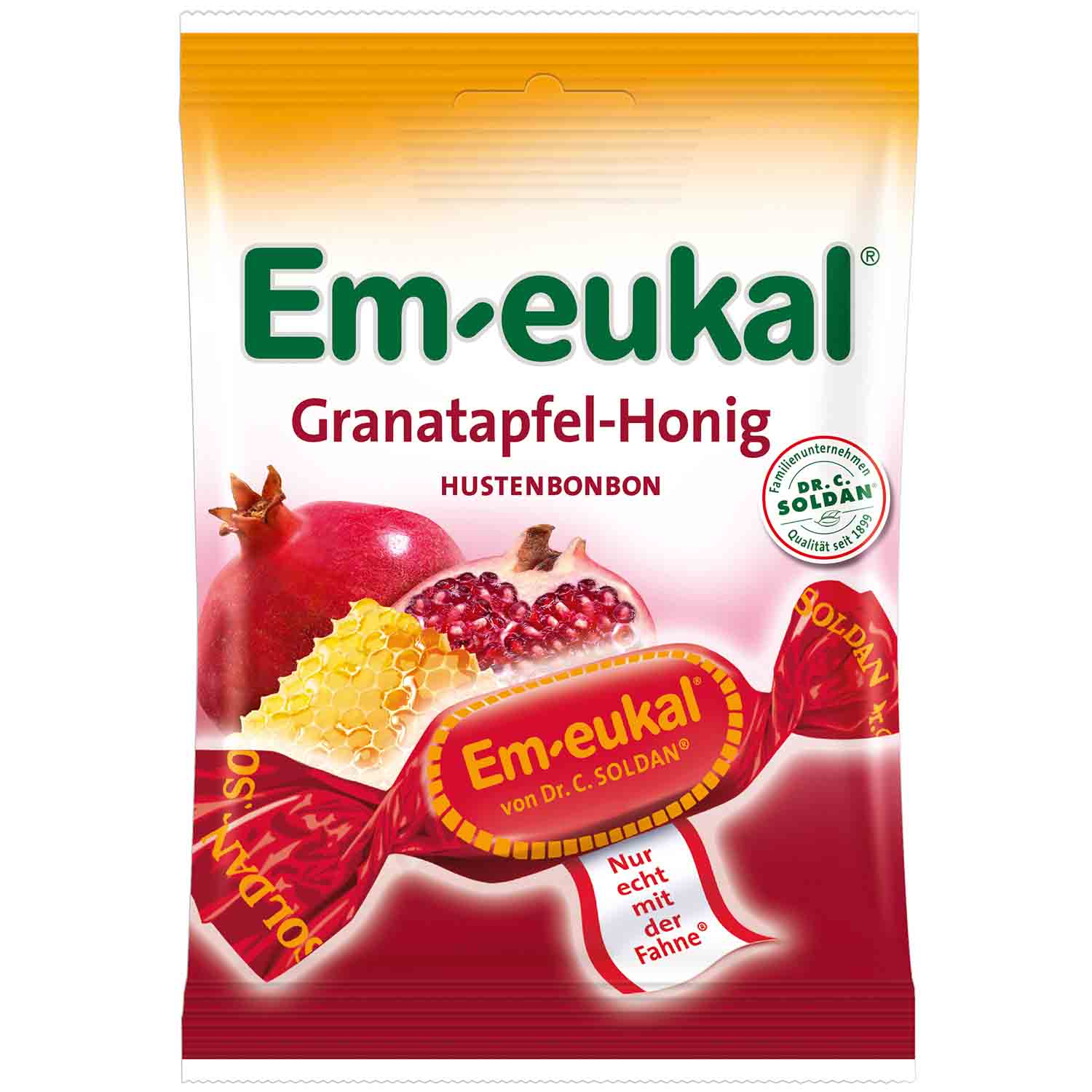 Em-eukal s příchutí granátového jablka a medu 75 g