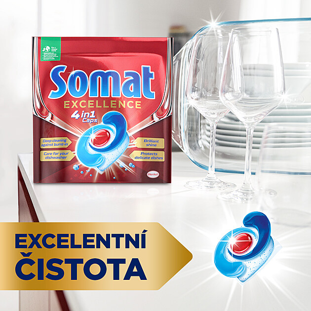Somat Excellence 4v1 Tablety do myčky 20 kapslí