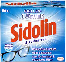 Sidolin Utěrky na čištění brýlí bez šmouh, 50 ks