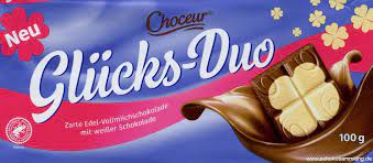 CHOCEUR Glucks DUO BÍLÁ A MLÉČNÁ ČOKOLÁDA 100 g