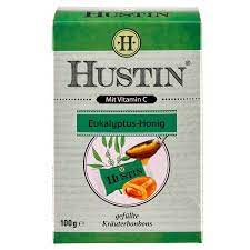 HUSTIN® Plněné bonbóny 100 g Eukalyp - med