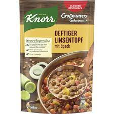 Knorr instantní polévka - čočková se špekem, 600 ml 2 porce