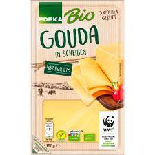 EDEKA Bio Gouda plátky 48% tuku 150 g